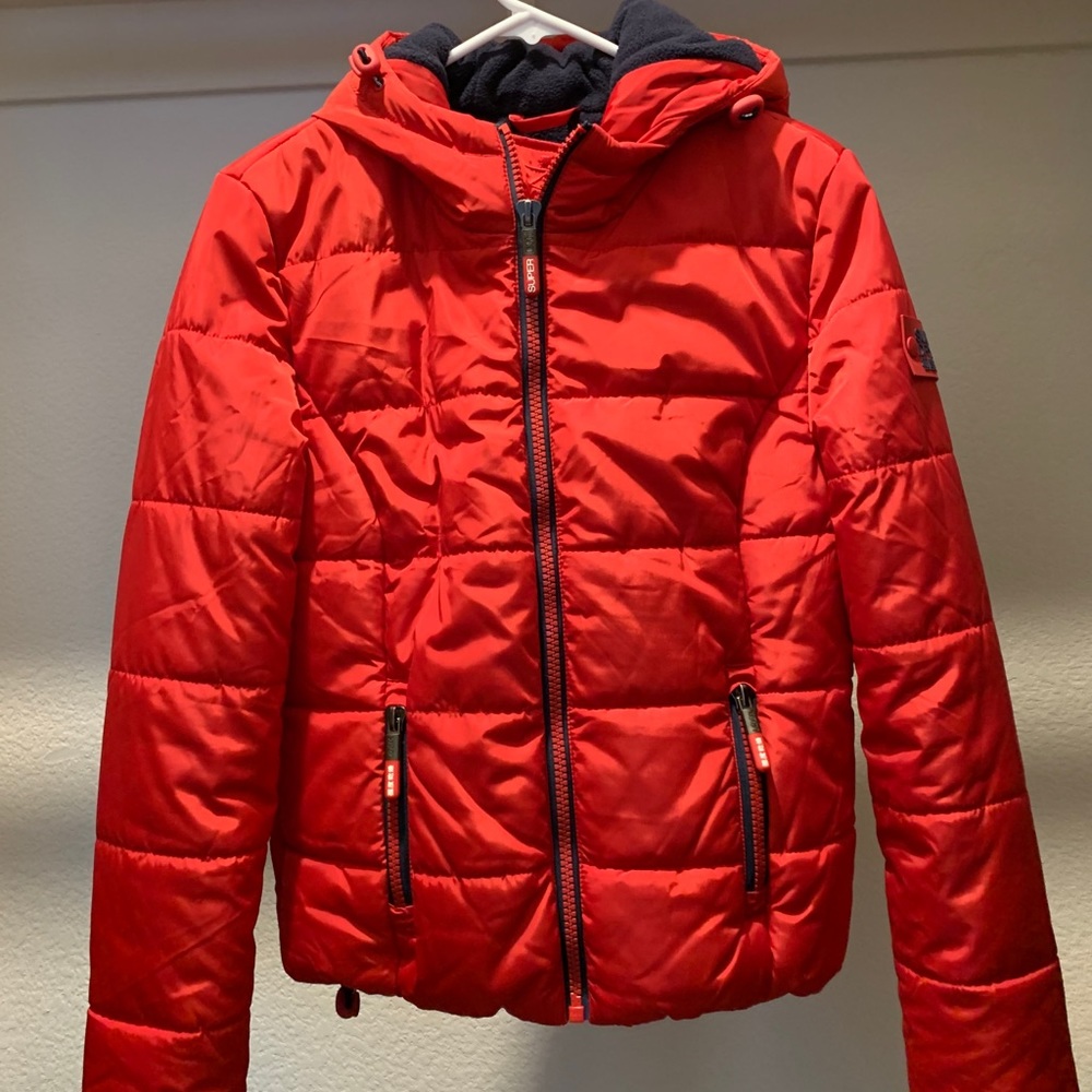 Superdry fleece puffer jacket